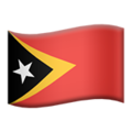 flag: Timor-Leste on platform Apple