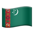flag: Turkmenistan on platform Apple