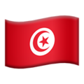 flag: Tunisia on platform Apple