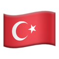 flag: Türkiye on platform Apple