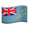 flag: Tuvalu on platform Apple