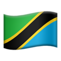 flag: Tanzania on platform Apple