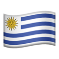 flag: Uruguay on platform Apple