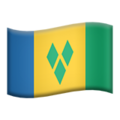 flag: St. Vincent & Grenadines on platform Apple