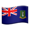 flag: British Virgin Islands on platform Apple