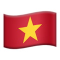 flag: Vietnam on platform Apple