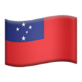 flag: Samoa on platform Apple