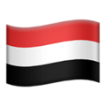 flag: Yemen on platform Apple