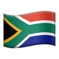 flag: South Africa on platform Apple