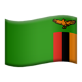 flag: Zambia on platform Apple