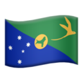 flag: Christmas Island on platform Apple