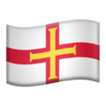 flag: Guernsey on platform Apple