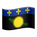 flag: Guadeloupe on platform Apple