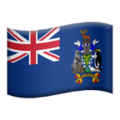 flag: South Georgia & South Sandwich Islands on platform Apple
