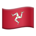 flag: Isle of Man on platform Apple