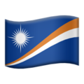 flag: Marshall Islands on platform Apple