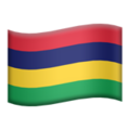 flag: Mauritius on platform Apple