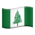 flag: Norfolk Island on platform Apple