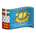 flag: St. Pierre & Miquelon on platform Apple
