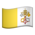 flag: Vatican City on platform Apple