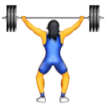 person lifting weights on platform Apple