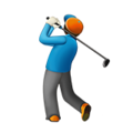 person golfing on platform Apple