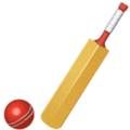 cricket bat and ball on platform Apple