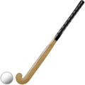 field hockey stick and ball on platform Apple