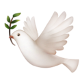 dove of peace on platform Apple