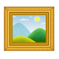 frame with picture on platform Apple