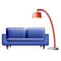 couch and lamp on platform Apple
