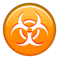 biohazard sign on platform Apple