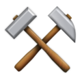hammer and pick on platform Apple