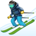 skier on platform Apple