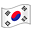 flag: South Korea on platform Apple
