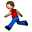 person running on platform Apple