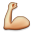 flexed biceps on platform Apple