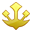 trident emblem on platform Apple
