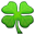 four leaf clover on platform Apple