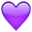 purple heart on platform Apple