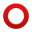 hollow red circle on platform Apple