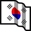flag: South Korea on platform au kddi