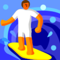 person surfing on platform au kddi