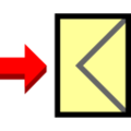 envelope with arrow on platform au kddi
