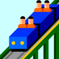 roller coaster on platform au kddi