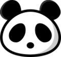 panda face on platform au kddi