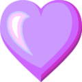 purple heart on platform au kddi
