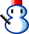 snowman without snow on platform au kddi