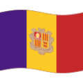 flag: Andorra on platform BlobMoji