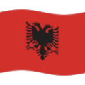 flag: Albania on platform BlobMoji